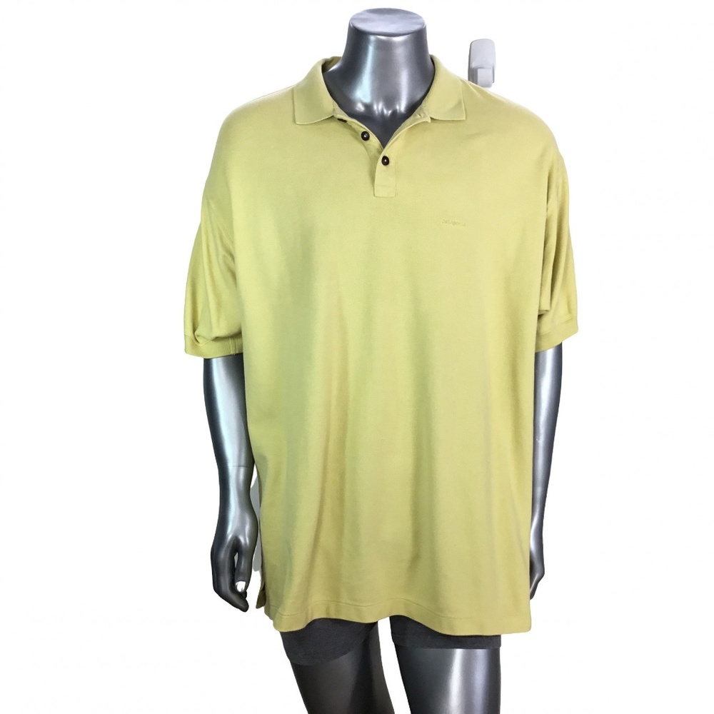 Patagonia Yellow Short Sleeve Cotton Polo